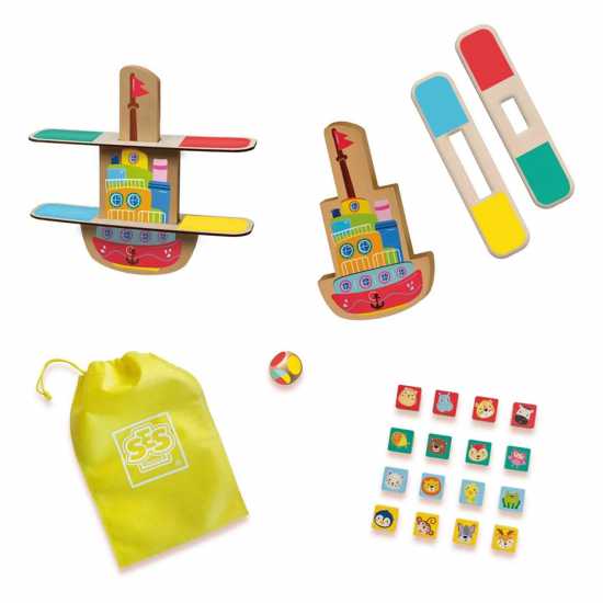 Ses Creative Wooden Balance Boat, 3 Years And Abov  Подаръци и играчки