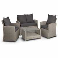 Vonhaus Rattan Sofa Set - Premium 4 Seater Set  Лагерни маси и столове