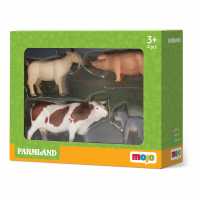 Mojo Farmland Starter 2 Toy Figure Set, 4-Pack, 3