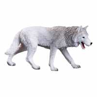 Mojo Wildlife & Woodland Arctic Wolf Toy Figure, 3