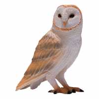 Mojo Wildlife & Woodland Barn Owl Toy Figure, 3 Ye