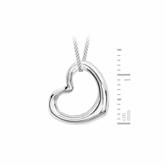 Sterling Silver Open Heart Necklace  - Подаръци и играчки