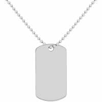 Sterling Silver Dog Tag Chain