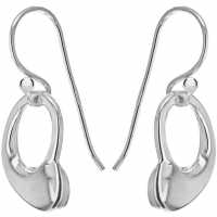 Sterling Silver Open-Heart Drop Earrings  Подаръци и играчки