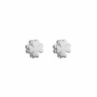 Sterling Silver Clover Studs