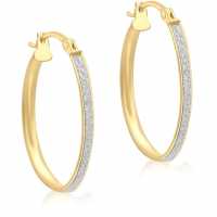 9Ct Gold Stardust Hoops