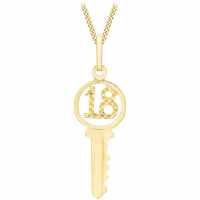 9ct Gold '18' Key Necklace