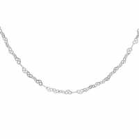 Sterling Silver Heart Link Chain