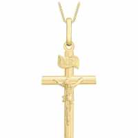 9Ct Gold Small Crucifix Necklace