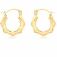 9Ct Gold Mini Patterned Hoops