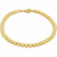 Sterling Silver Gold Plated Ball Bracelet