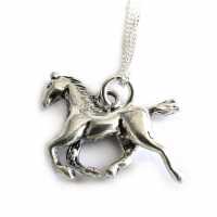 Horse Charm Silver Necklace 6503-Np-Nk-Hors