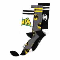 Batman Iconic Logos Sport Socks, 3 Pack, 39/42