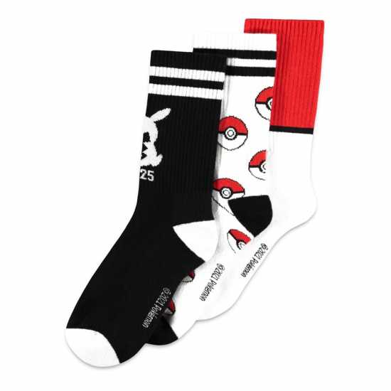 Iconic Logos Sport Socks, 3 Pack, Unisex, 43/46