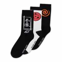 Sasuke Symbol Crew Socks (3Pk), Male, 39/42