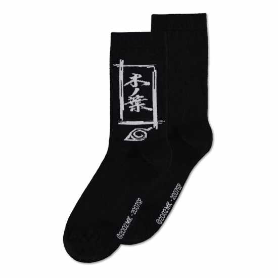 Sasuke Symbol Crew Socks (3Pk), Male, 39/42