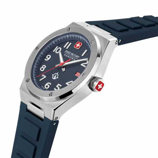 Swiss Military Hanowa Stainless Steel Sports Analogue Quartz Watch  Часовници