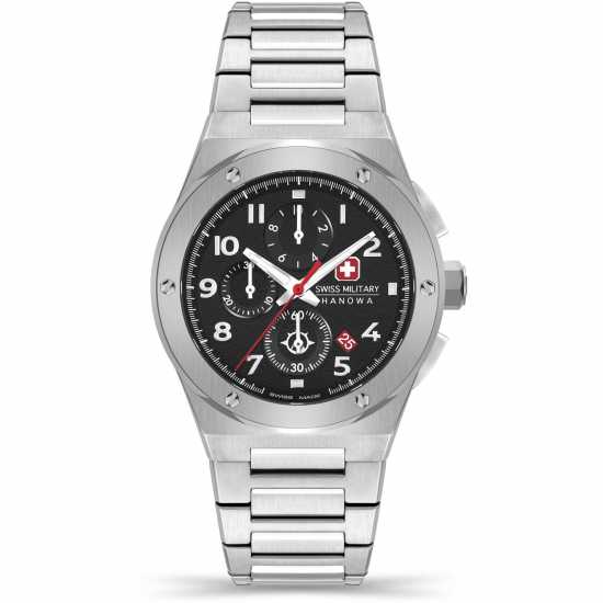 Часовници Swiss Military Hanowa Chrono Stainless Steel Sports Analogue Watch Swiss Military Hanowa Chrono Stainless Steel Sports Analogue Watch Часовници