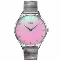 Storm Reli Silver Pink Stainless Steel Fashion Watch