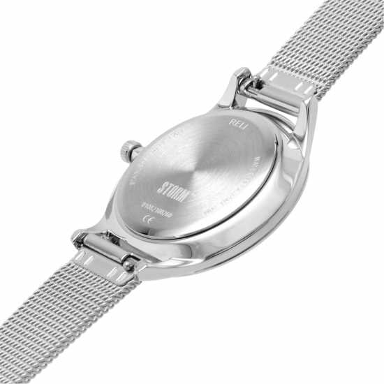 Storm Reli Silver Pink Stainless Steel Fashion Watch
