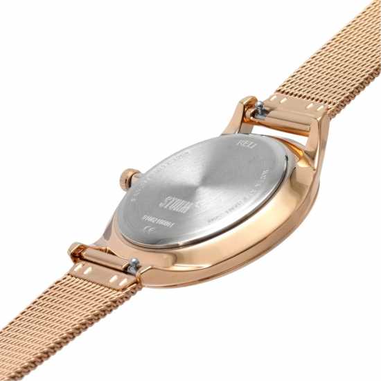 Storm Reli Rose Gold Beige Stainless Steel Quartz Watch