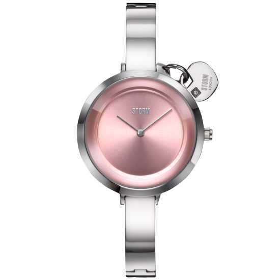 Storm Mera Silver Impatiens Pink Stainless Steel Watch  Часовници