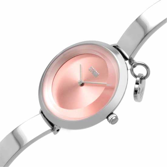 Storm Mera Silver Impatiens Pink Stainless Steel Watch