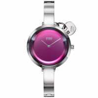 Storm Mera Silver Lazer Purple Stainless Steel Watch  Часовници