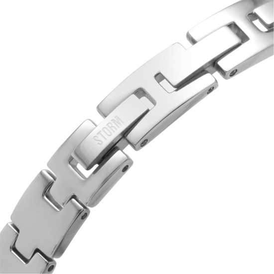 Storm Mera Silver Lazer Purple Stainless Steel Watch  Часовници