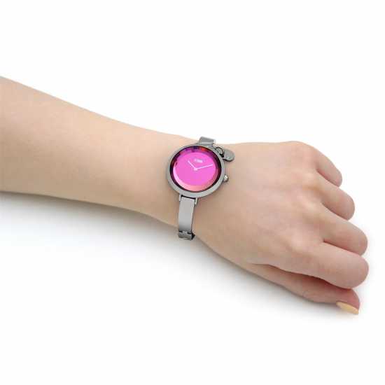Storm Mera Silver Lazer Purple Stainless Steel Watch  Часовници