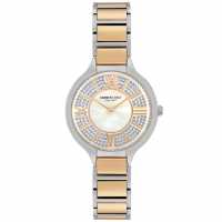 Kenneth Cole Casual Two Tone Fashion Analogue Quartz Watch Slvr Бижутерия