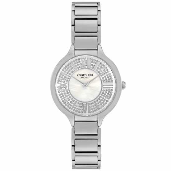 Kenneth Cole Casual Two Tone Fashion Analogue Quartz Watch Slvr Бижутерия