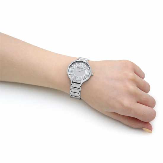 Kenneth Cole Casual Two Tone Fashion Analogue Quartz Watch Сребърно Бижутерия