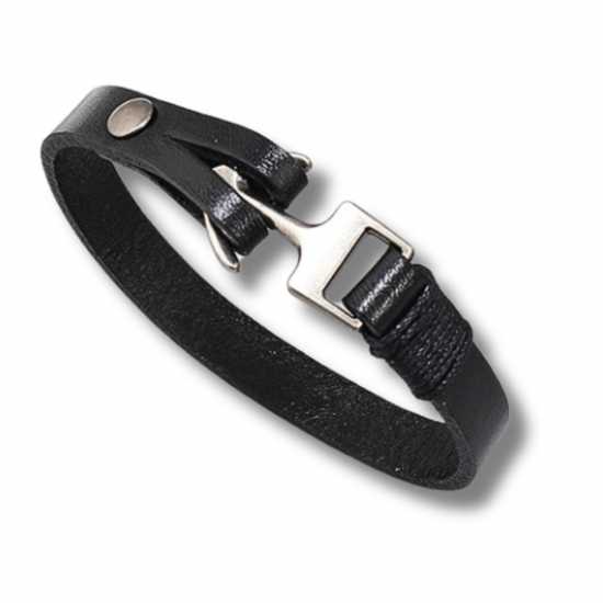 Men's Leather Anchor Bracelet 3185-np-mleaancb  Бижутерия