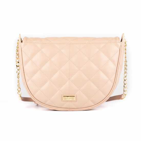 Biba Чанта За Рамо Leather Quilted Shoulder Bag Тоуп Дамски чанти