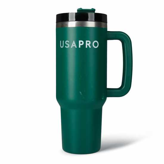 Бутилки за вода Usa Pro Stainless Steel Travel Cup Горско зелено Usa Pro Stainless Steel Travel Cup Горско зелено Бутилки за вода
