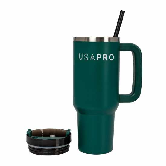 Бутилки за вода Usa Pro Stainless Steel Travel Cup Горско зелено Usa Pro Stainless Steel Travel Cup Горско зелено Бутилки за вода