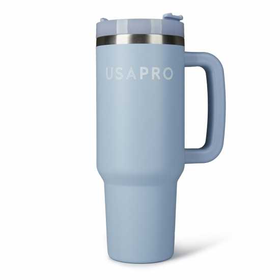 Бутилки за вода Usa Pro Stainless Steel Travel Cup Брунера Синьо Usa Pro Stainless Steel Travel Cup Брунера Синьо Бутилки за вода