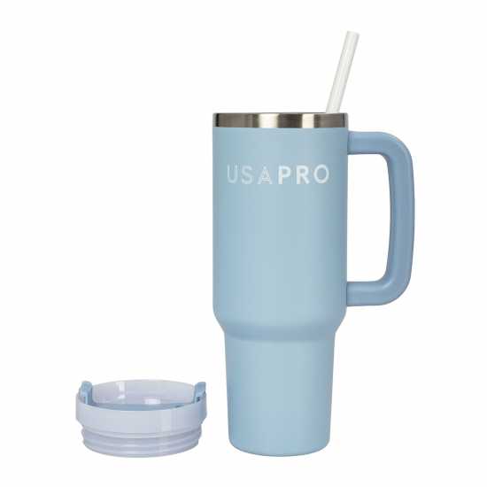 Бутилки за вода Usa Pro Stainless Steel Travel Cup Брунера Синьо Usa Pro Stainless Steel Travel Cup Брунера Синьо Бутилки за вода