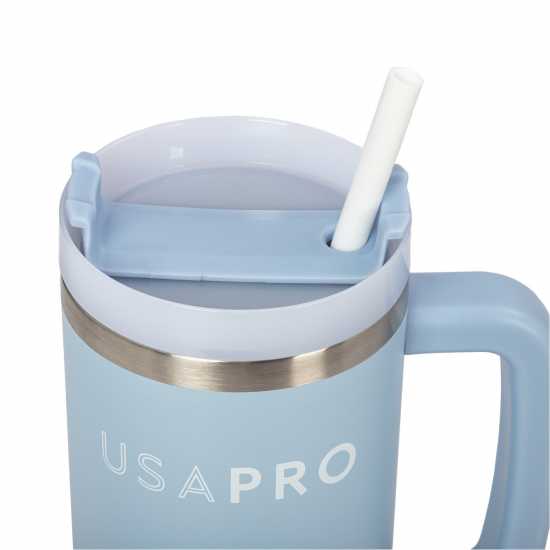 Бутилки за вода Usa Pro Stainless Steel Travel Cup Брунера Синьо Usa Pro Stainless Steel Travel Cup Брунера Синьо Бутилки за вода