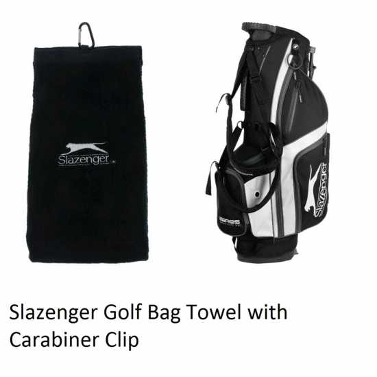 Slazenger Golf Towel With Carabiner Clip  Хавлиени кърпи