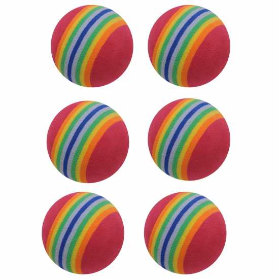 Slazenger Multicolored Practice Foam Balls Pack Of 6  Голф топки