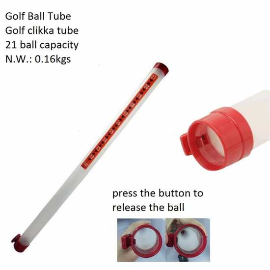 Slazenger Clikka Ball Tube Collector Tube  Голф пълна разпродажба