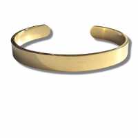 Solid Stainless Steel Gold Bangle - Unisex 7091-Np