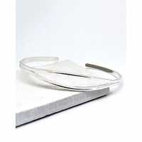 Sterling Silver Plated Open Bangle 5665-Np-Openbg