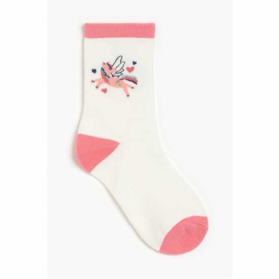 Studio Younger Girls 7 Pack Unicorn Socks  Детски чорапи