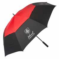 Голям Чадър Golf Double Canopy Umbrella Black/Red Чадъри за дъжд