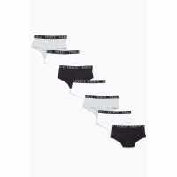 Girls Pack Of 7 Monochrome Fashion Essential Shorties  Детско бельо