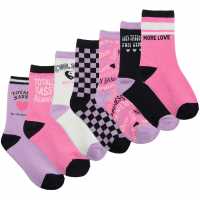 Studio Girls Pack Of 7 Totally Sassy Socks  Детски чорапи