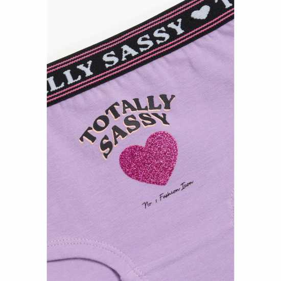 Girls Pack Of 4 Totally Sassy Briefs  Детско бельо